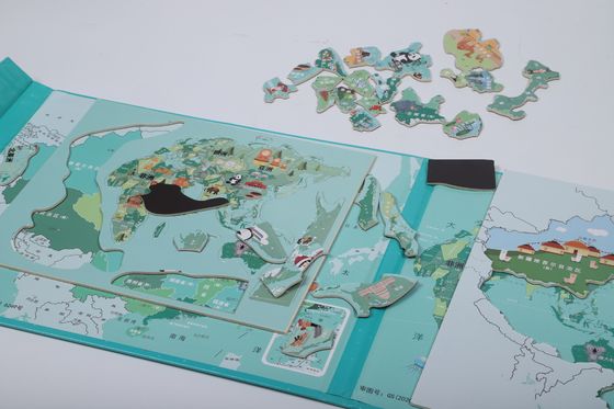 カスタマイズされた磁気教育パズル 中国地図 無毒
