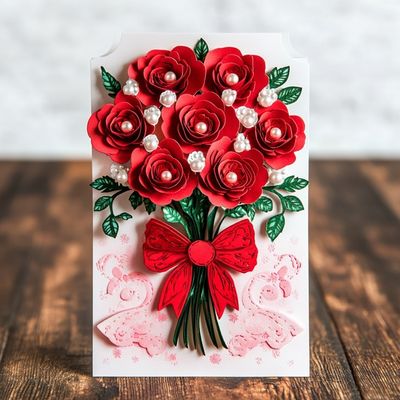 良い価格 直角型 単品 卸売 精巧 クラフト紙 乾燥 花 祝賀カード B2B 要求に含まれた封筒 オンライン